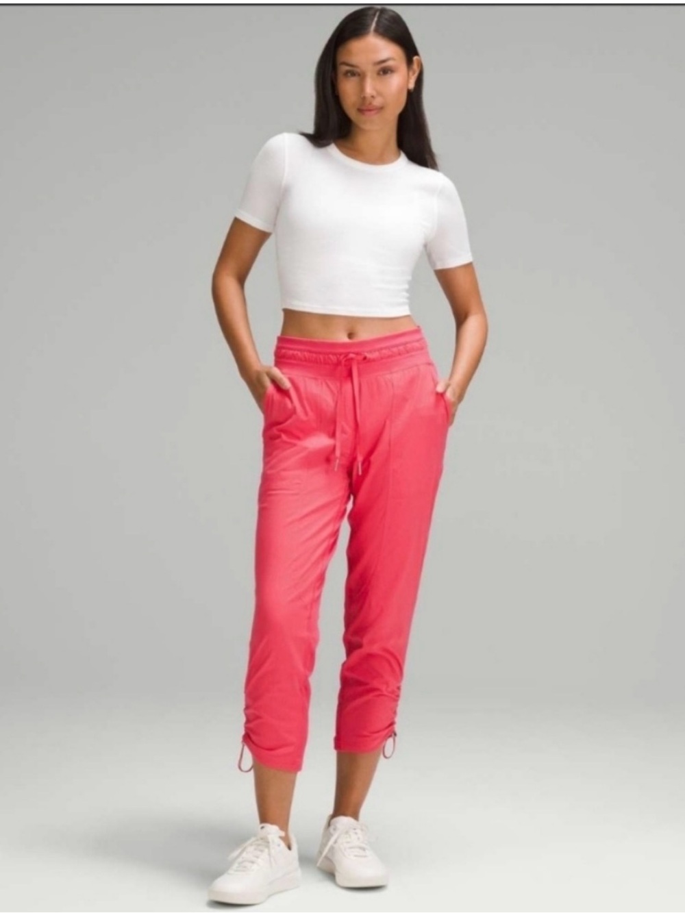 Lululemon | Dance Studio Mid-Rise Cropped Pant Glaze Pink | size 8 STAINED